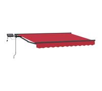 vidaXL Red and White 3 x 2.5 m Polyester with PU coating