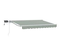 vidaXL Green and White 3 x 2.5 m Polyester with PU coating