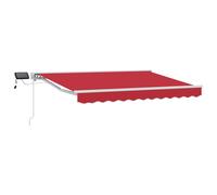 vidaXL Red and White 3 x 2.5 m Polyester with PU coating