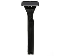 Manual Back Hair Shaver Foldable Long Handle Stainless Steel Black