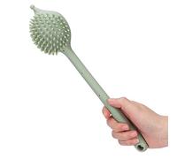 Manual Back Massager Silicone Back Scratcher Long Handle Meridians Pat Massager Body Relaxation Massager for Women Men, Relieve Fatigue and Pain(Green)
