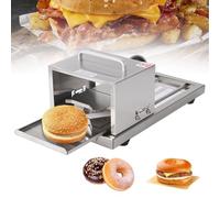 Manual Bagel & Bread Slicer with Adjustable Slice Heights, Stainless Steel Blade, Commercial-Quality Cutter for Home Bakers