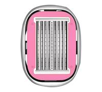 Manual Bald Head Shaver, 8-Direction Floating Design, Self-Haircut Trimmer Kit with Storage Case and Cleaning Brush, Aloe Lubrication Strip, Pink, One Size