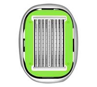 Manual Bald Head Shaver, 8-Direction Floating Design, Self-Haircut Trimmer Kit with Storage Case and Cleaning Brush, Portable Travel-Ready, Green