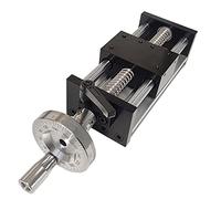 Manual Ball Screw Sliding Table Linear Guide Module High-precision Linear Slide Actuator Dual Optical Axis Hand Crank Design Suitable For Machine Tools And 3D Printing(Size:High precision,Color:200mm)