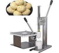Manual Baozi Maker Machine with Dough Press Machine Closing and 3 Molds Easy to Use Chinese Bun Dumpling Maker for Homemade Steamed Buns for Cooking Delicious Baozi