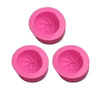 Manual Baozi Mold, Silicone Steamed Bun Press Maker Tool | Durable food grade silicone mold, provides consistent shaping for beginners, perfect for home cooking Pink Large 3pcs