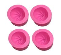 Manual Baozi Mold, Silicone Steamed Bun Press Maker Tool | Durable Silicone Baozi Mold, Creates Professional Steamed Buns For Home Cooks, Fits For Cooking Pink Small 4pcs