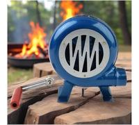 Manual Barbecue Fan BBQ Blower - Hand CrankFan, Popcorn Blower, Cooking BBQ Aerator (120W)