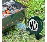 Manual Barbecue Fan Hand CrankBlower, BBQ Blower, BBQ Charcoal Lighter Grill, for Camping/Picnic/Outdoor Activities (120W)