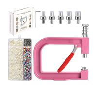 Manual Beading Machine - 15x15x12cm Pearl Setting Tool, Multiple Pearl Sizes, Craft Rivet Applicator | DIY Hat Embellishment Party Wedding Decor Jewelry Making Device for Crafts Accessories Studio Use