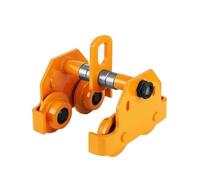 Manual Beam Trolley for Hoist, 0.5T 3T Double Wheel Smooth I Beam & Curved Beam, 1 Ton Capacity, Heavy Duty Construction
