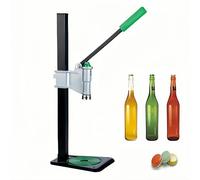 Manual Beer Bottle Capper, Home Brewing Beer Bottle Capping Machine, Bench Stand Beer Bottle Sealer with Adjustable Height for 26mm Cap, Anti-Slip Rubber Pad Labor-Saving Handle