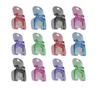 Manual Beer Can Ring Opener, Colorful 12-Piece Pull Tab Drink Opener, 1.97 inches Multi Purpose Bottle Can Lid Lift Tool for Kitchen, Outdoor Activities, Camping, Party and Easy Grip Aluminum