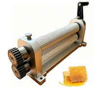 Manual Beeswax Comb Foundation Roller Mill - Aluminum Alloy Honeycomb Stamper for Efficient Beekeeping