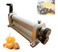 Manual Beeswax Comb Foundation Roller Mill Machine, 280mm Bee Wax Sheet Roller Mills Machine, Aluminum Alloy Honeycombs Printing Stamper, Portable Bee Wax Press for Beekeeping Hive 5.1mm