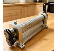 Manual Beeswax Comb Foundation Roller Mill, stainless Steel Foundation Wax Roller Mill/Embosser, Interchangeable Cell Sizes Beekeeping Tool for Sheet Production/Beekeeping