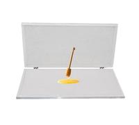 Manual Beeswax Embossing Machine, 16.3×7.7 inch Beeswax Foundation Machine, 4.7mm/5.35mm Eyes Comb Foundation Press Tool, Bee Wax Embossing Mold for Beekeeping Supply(5.35mm)
