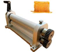 Manual Beeswax Foundation Press Machine, 280mm Aluminum Alloy Roller, Cell Sizes 4.9/5.1/5.4mm, Beekeeping Equipment for Honeycomb Production