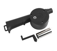 Manual Bellows for Fire Starting 25x10x5cm Portable Air Blower for Camping BBQ Charcoal Ignition Tool Black(Manual blowers)