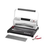 Manual Binding Machine, Plastic Spiral Coil Binder for 46-Holes, 120 Sheets Capacity, Metal Wire Binding System for Home and Office Use