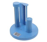 Manual Blue Plastic Label Dispenser for 5.5 Inch Stickers | Stable Base, Adjustable Core Options, Smooth Peeling, for Ecommerce Shipping and Pharmacy Labels