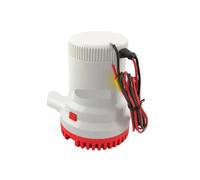 Manual Boat Bilge Pump, 12V DC 3000GPH Submersible Marine Drain Pump, Quick Clean Strainer Base, Compatible with Float Switch(12V)