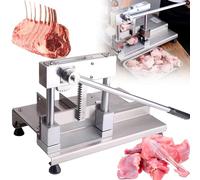 Manual Bone Cutter, Heavy Duty Stainless Steel Ribs Chopper, All Steel Blade for Butchering Beef, Goat, Pig, Fish - Manual Meat Cutting Tool