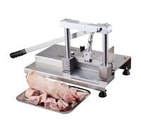 Manual Bone Cutter Machine, Stainless Steel Ribs Meat Chopper with Leverage Design for Market Stalls, Meat Factories, Sharp & Durable Blades