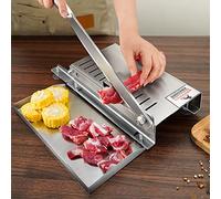 Manual Bone Meat Cutter, Stainless Steel Ribs Meat Chopper, Home Commercial Food Slicer Machine For Fish, Chicken, Beef, Frozen Meat, Vegetables & Deli