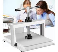 Manual Bookbinding Press Machine for A3 Paper, Papermaking Flattening Tool for Book Notes and Invoices, Handheld Paper Flattener