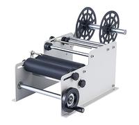 Manual Bottle Label Applicator for Round Bottles, Fits 10-130mm Width and 10-300mm Length, 15-20 Labels per Minute, No Bubble Wrinkle, Ideal for Beverage Shops and Catering