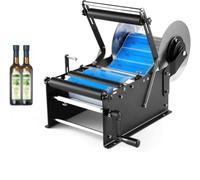 Manual Bottle Labeling Machine, Adjustable Paper Tray, Label Applicator for Efficient Packaging, Sticker Printer for Bottles and Jars, Compatible with Various Labels