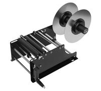 Manual Bottle Labeller, Round Bottle Labeling Machine, Adjustable Semi-Automatic Label Applicator for Round Bottles, Round Cans, or Cylinders