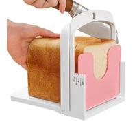 Manual Bread Cutter - Foldable Manual Bread Cutter with Handle - Kitchen Gadget For Cutting Toast Sandwich Bagels And Easy To Use