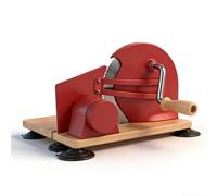 Manual Bread Cutter, Hand Crank Evenly Slicing Tool (Red)