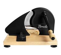 Manual Bread Slicer for Homemade Sourdough Bread, Adjustable Thickness&Metal Guide, Hand Crank Bread Slicer with Scale Line and Suction Cup, Sharp Blade, Suitable for Sourdough Bread, Etc (Black)