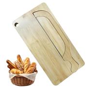 Manual Bread Slicer - Rustproof Arc Shaped Cutting Tool, Strong Construction with Sturdy Balanced Handle | Tool for Left and Right Hands, Bagels, French Baguettes, Home