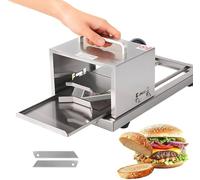Manual Bread Slicer - Stainless Steel Adjustable Thickness Cutter for Bagels, Buns, and Homemade Bread - Includes Extra Blade for Convenience