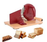 Manual Bread Slicer, with Hand Crank, Even Slicing Thickness Adjustable Slices, with Super Strong Suction Cup Fixation, for Sourdough, Crusty and Sandwich Bread
