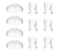 Manual Breast Pump, 4oz Food-Grade & BPA Free Silicone Pummp with Lid, Breasst Milk Collection, One-Size-, High-Temperature Resistant, No-Leak Design 1.69 inches