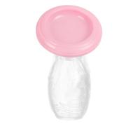 Manual Breast Pump Silicone Breastmilk Pump Collect Breastmilk Leaks for Nursing Moms 90ml PinkSilicone Breast