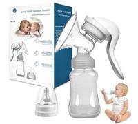 Manual Breast Pump Single Breastfeeding Milk Breastpump,Soft Feel,Very Easy to Use -Lightweight and Portable Design Makes it Ideal for On-The-Go Sessions