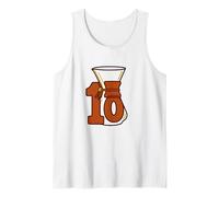 Manual Brew Coffee 10 Year Anniversary, Retro Chemex Style Tank Top