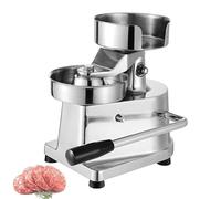 Manual Burger Press Machine, 4/5/6 Inch Homemade Patty Maker, Heavy-Gauge Stainless Steel, with 500 Hamburger Papers, Commercial Meat Forming Tool for Kitchen