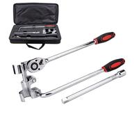 Manual Cable Bender Kit, Portable Cable Wire Bending Tool with Suitcase, 10KV 35-240mm² Tube Bending Machine, Handheld Ratchet Wrench Ground Wire Bender for Bending Metal Wires Cables