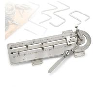 Manual Cable Bending Machine, Electrical Wire Bender with Stainless Steel Angle and Length Scale, Adjustable Clamps and Foldable Handle for 2.5-25 Mm² Cable, Copper Wire and Control Panel Wiring