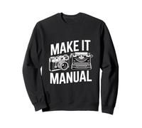 Manual Camera Typewriter Photography Writer Sweatshirt