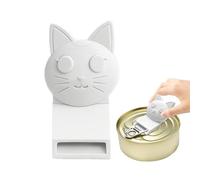 Manual Can Opener - 3D Printed Cat Shaped Lid Opening Tool - Soda Can Opener | For Use With Pet Food, Soft Drinks, Beer, Apartment, Restaurant, Camping,