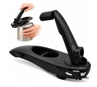Manual Can Opener 8-in-1 with Magnet Smooth Edge Safety Cut Ergonomic Hand Held Tin Opener for Cans, Beers, Tins, Jars Kitchen Accessories Arthritis Hands & Seniors